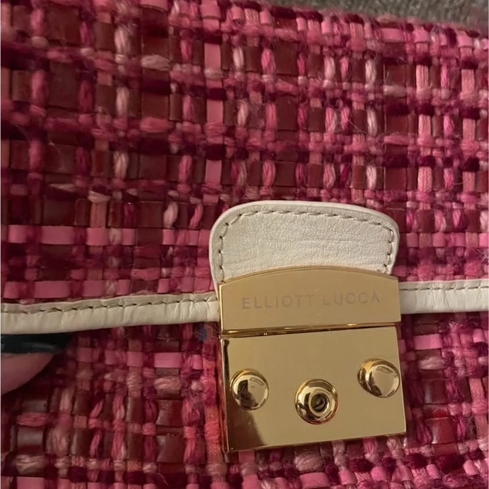 Elliott Lucca Pink and Cream Shoulder Bag - Picture 5 of 7